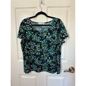 Kim Rodgers XL Multicolored floral top